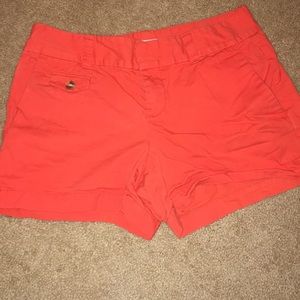 Orange loft shorts